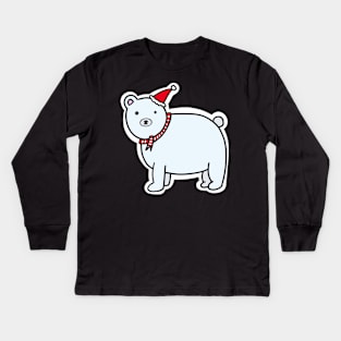 Polar Bear Man Kids Long Sleeve T-Shirt